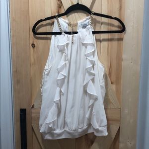 Cache White blouse dress